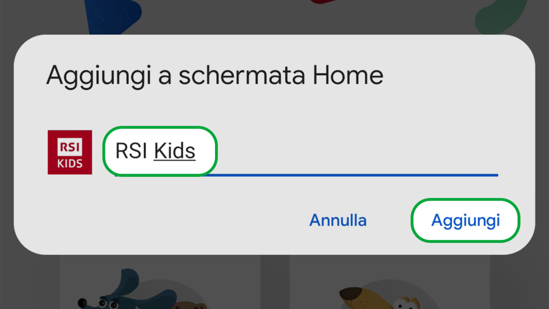 Sarai in grado di inserire un nome per il collegamento. dopodiché scegli “Aggiungi”.